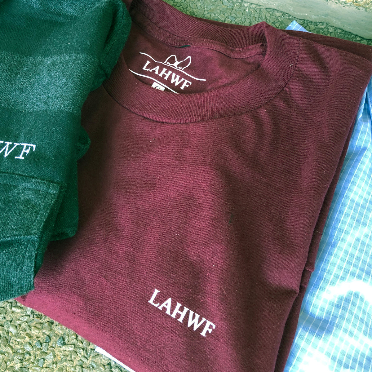 Maroon LAHWF tee
