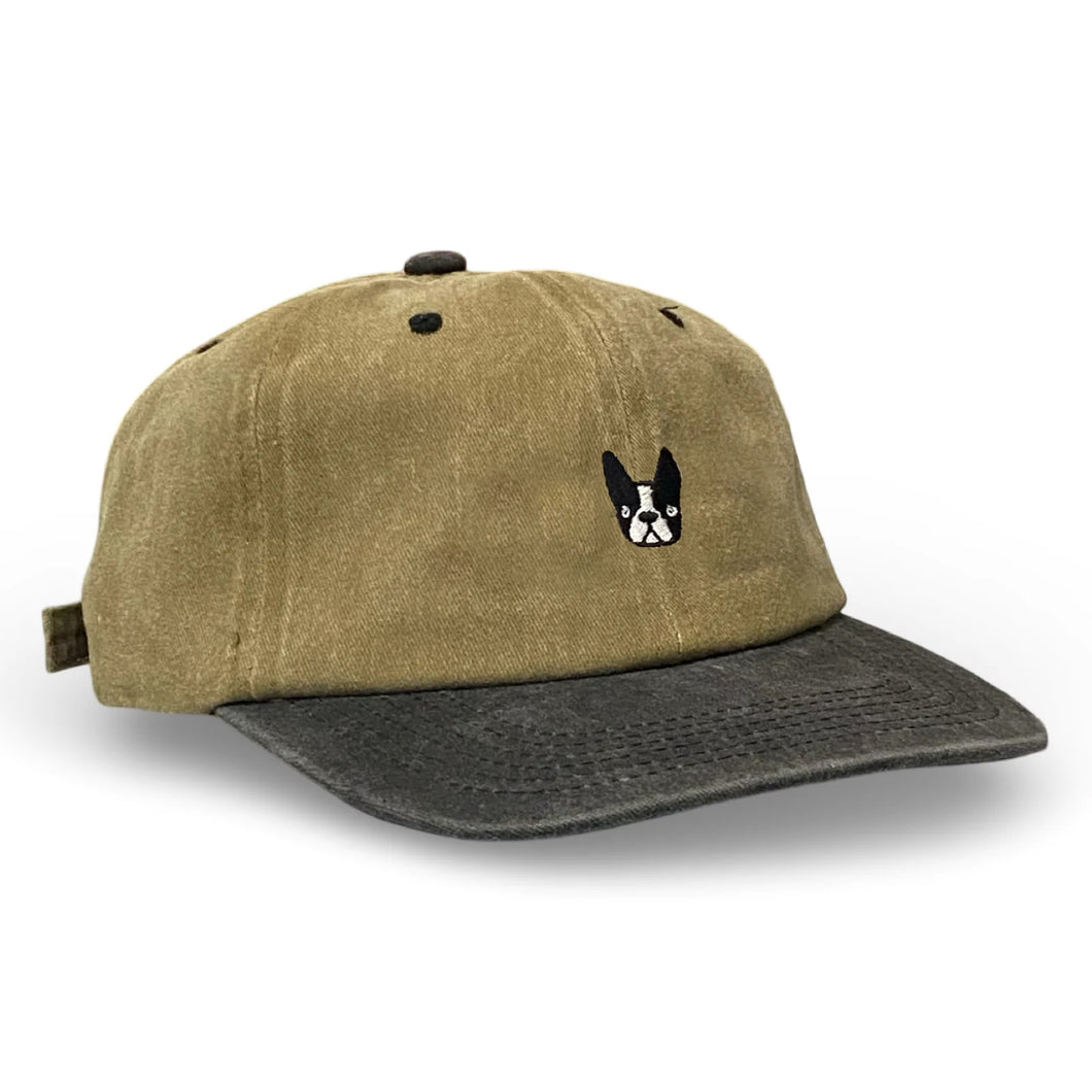 ‘Bonnie’ Boston Terrier hat - black/tan