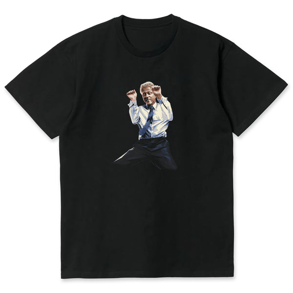 bill clinton dancing on a t-shirt