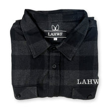 Load image into Gallery viewer, LAHWF heavy flannel - gray/black
